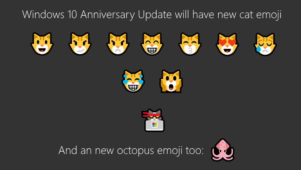 New Windows 10 Emoji
