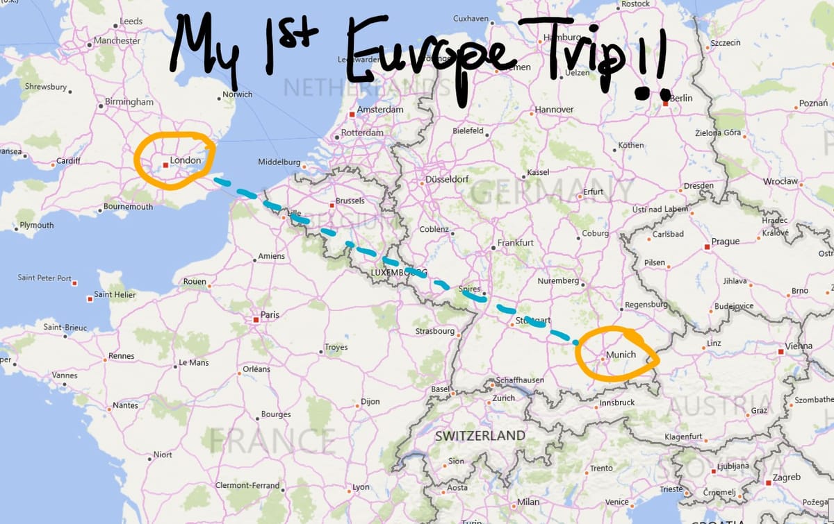 My first trip to Europe