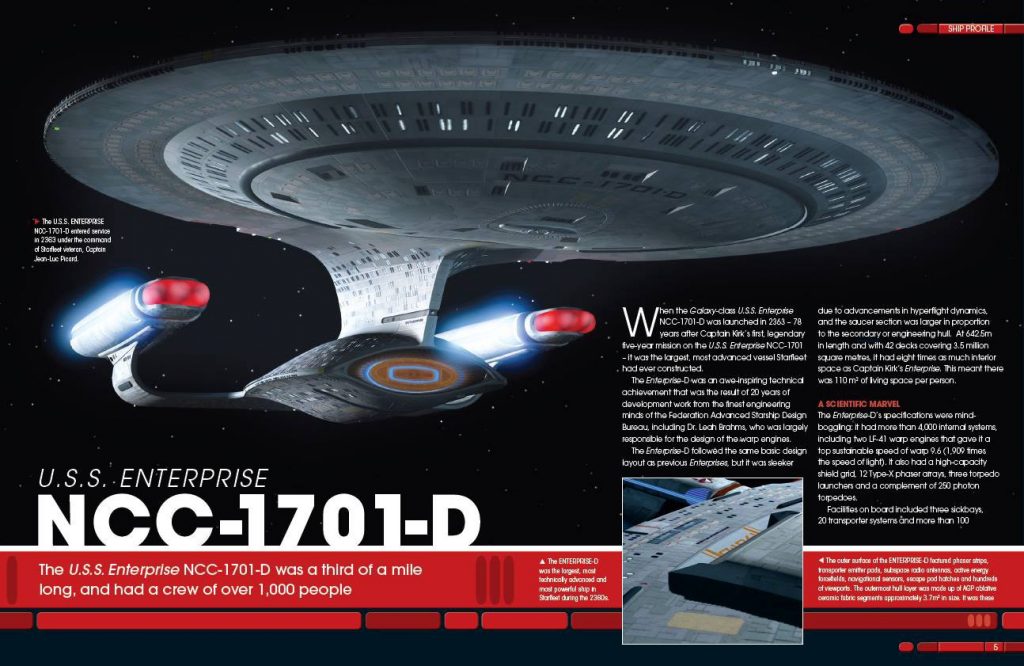 Inside Starship Magazines from Eaglemoss