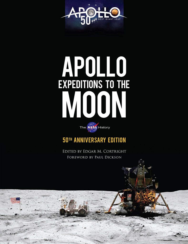 This is an official NASA publication re-released for the 50th anniversary of Apollo 11 with interviews with astronauts as well as colored and black and white diagrams of the technology used in the Apollo missions. 